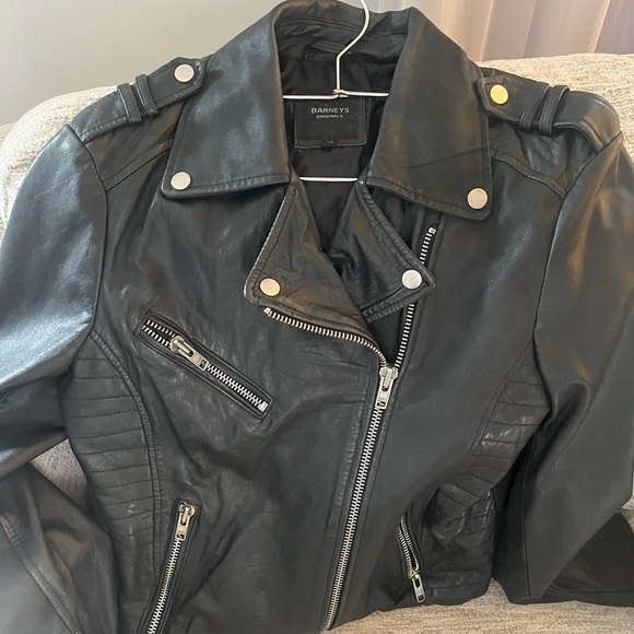 Barney’s Original Leather Jacket - L UK 14 - Picture 1 of 3